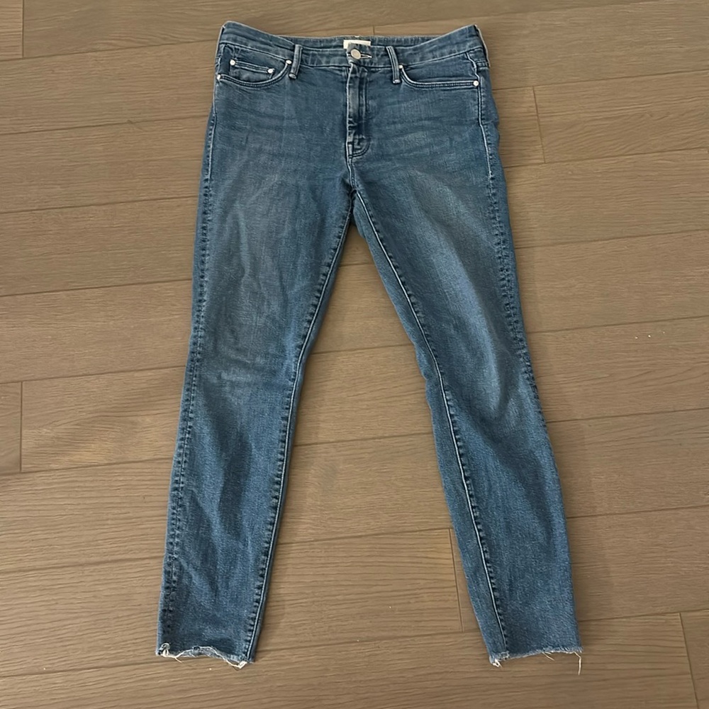 Mother Looker Ankle Fray Jeans
